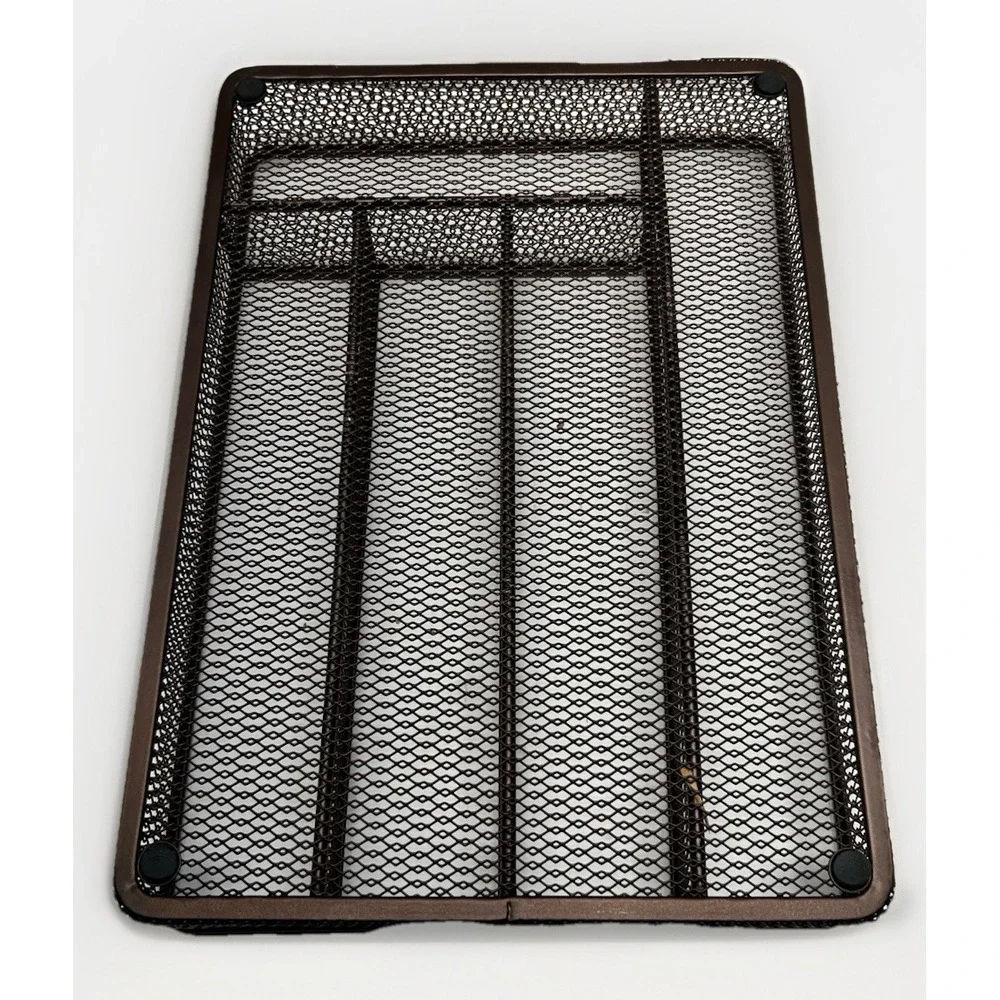 Tray for Drawer, Flatware Organizer,‎ Metal Drawer Bronze Color, Metal 5-Comp